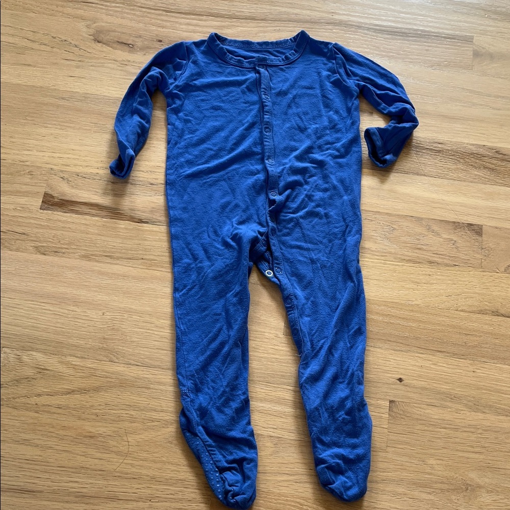 Kyte baby blue button up onesie